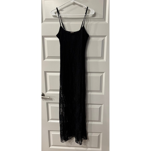 Dresses & Skirts - Black Lace Maxi Slip Dress Womens Size S 7CYPI171